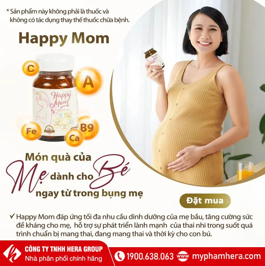 Viên uống bổ sung vitamin Happy Mom Jpanwell