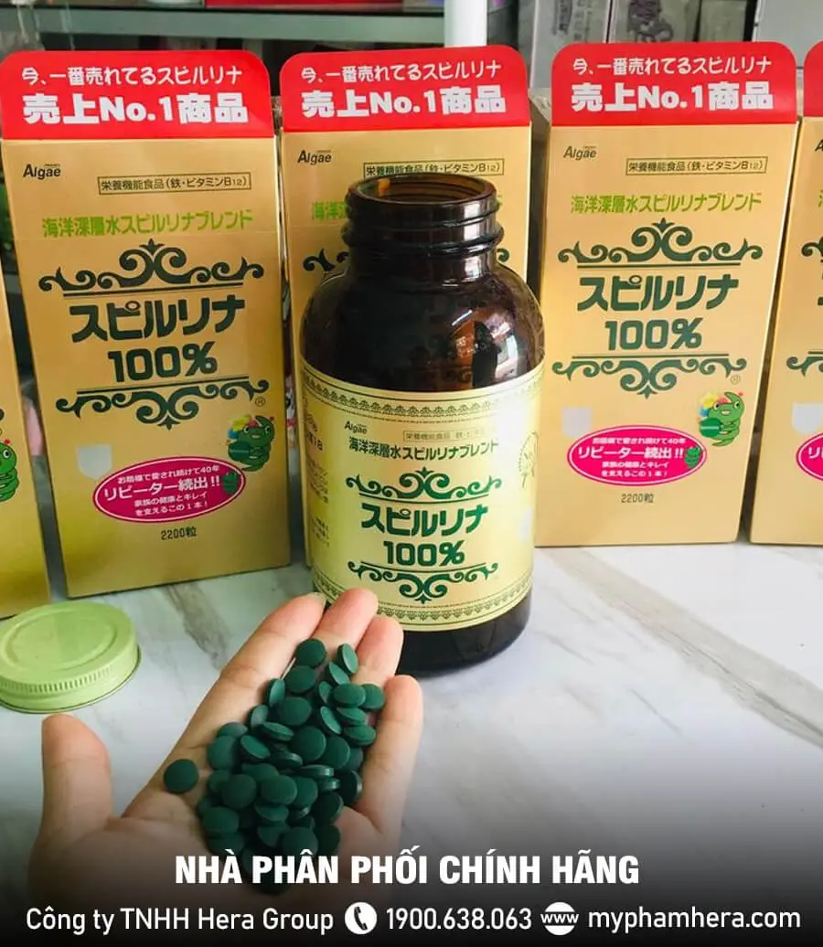 Viên uống tảo xoắn Spirulina chính hãng