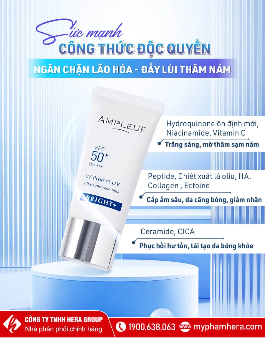 thành phần kem chống nắng w protect uv bright ampleur myphamhera.com