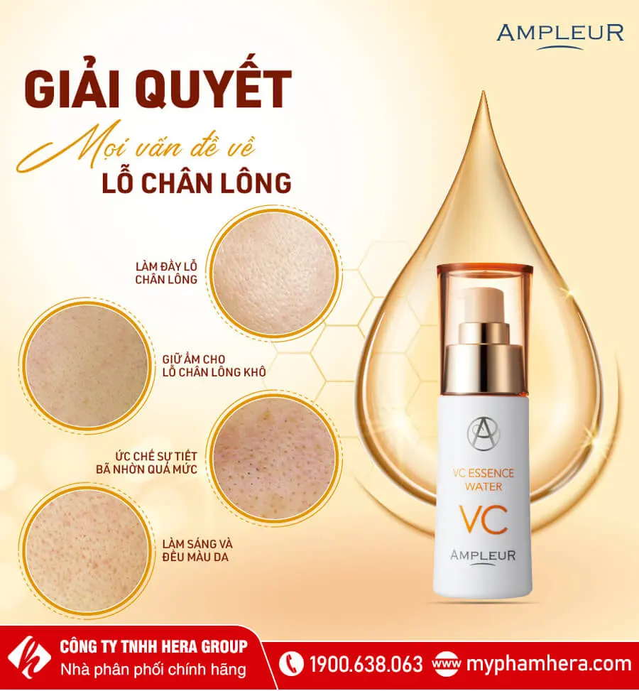 công dụng serum lỗ chân lông vc essence water ampleur myphamhera.com