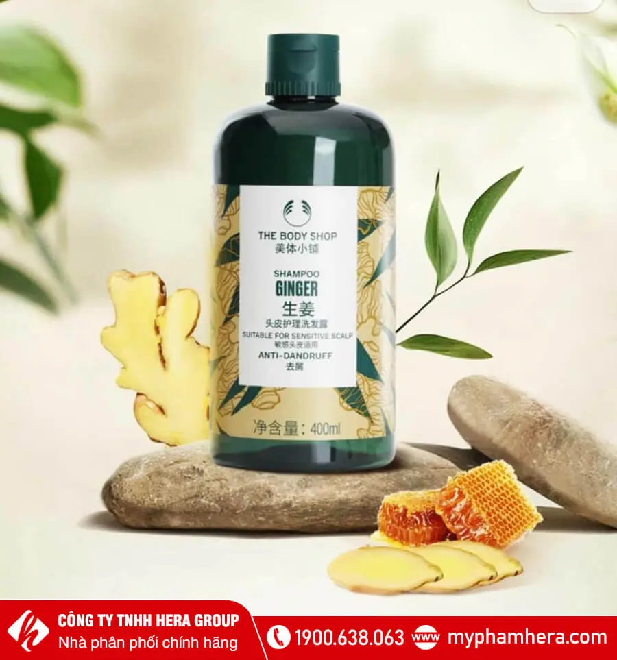 Dầu Gội Ginger Scalp Care Shampoo (400ml) – Body Shop