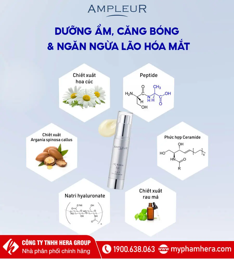 kem dưỡng mắt 5 in 1 ampleur hqr myphamhera.com