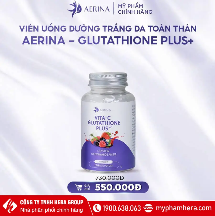 Viên uống trắng da Aerina