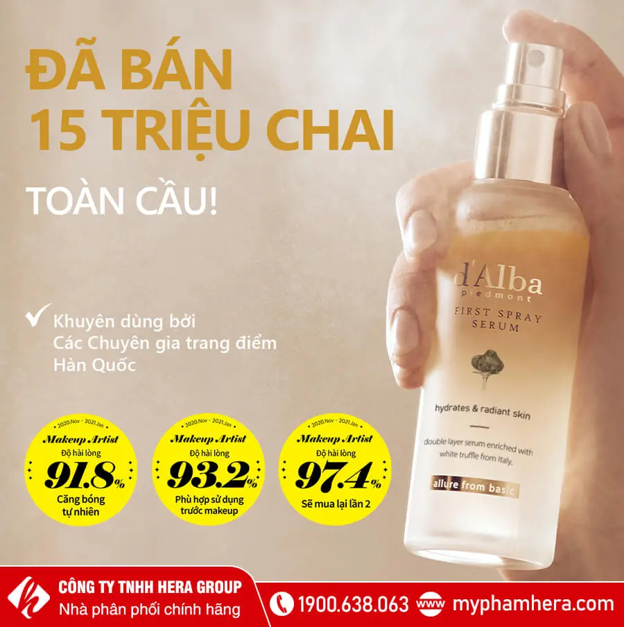 xịt khoáng D’alba White Truffle First Spray Serum