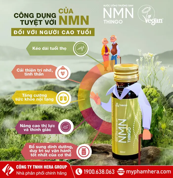 Công dụng Nước uống trường sinh NMN Thingo