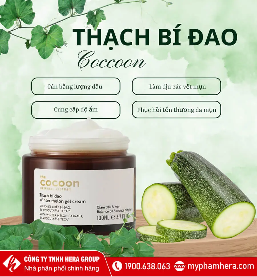 công dụng thạch bí đao cocoon myphamhera.com