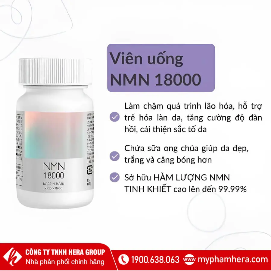 công dụng viên uống nmn 18000 myphamhera.com