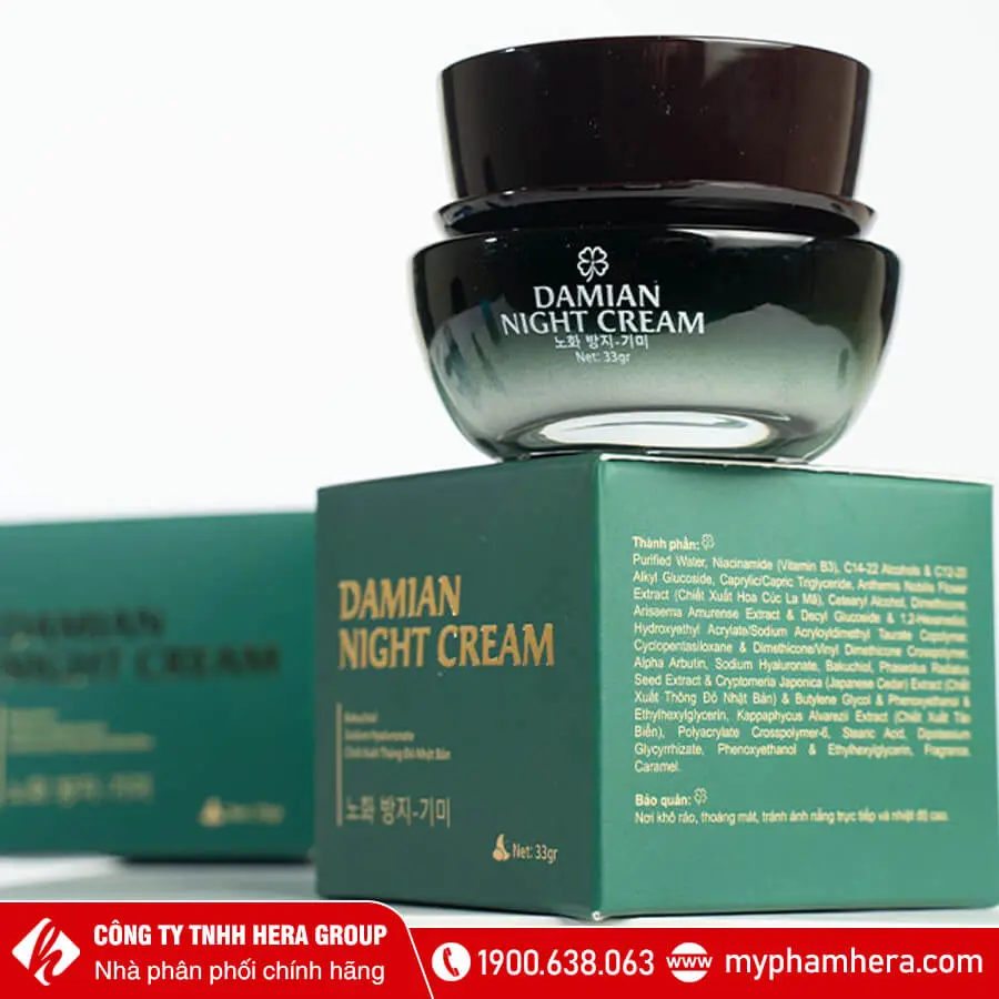 Kem trắng da Damian Night Cream