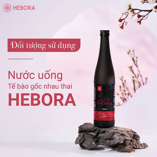 Nước uống collagen tế bào gốc Hebora nhau thai heo Nhật