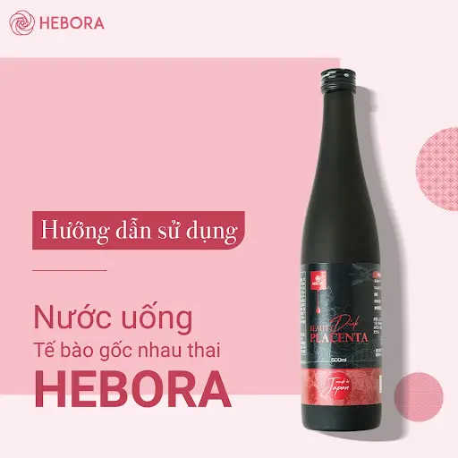 Nước uống collagen tế bào gốc Hebora nhau thai heo Nhật