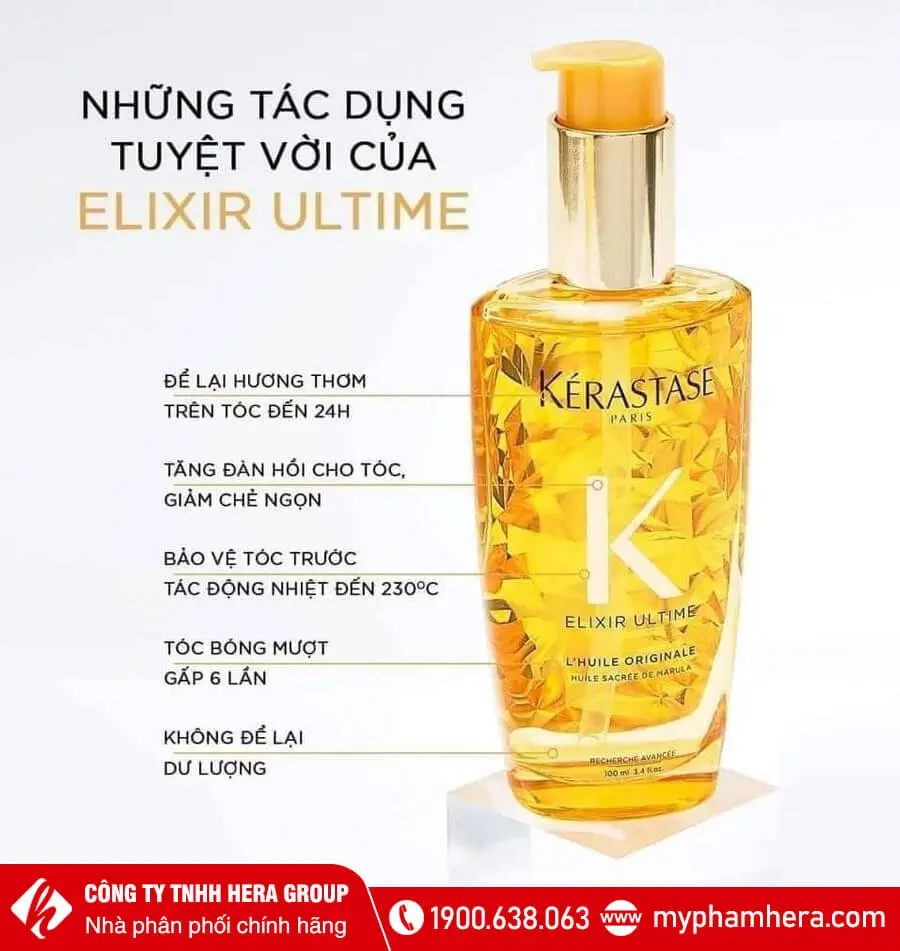 Tinh dầu dưỡng tóc Kérastase Elixir Ultime