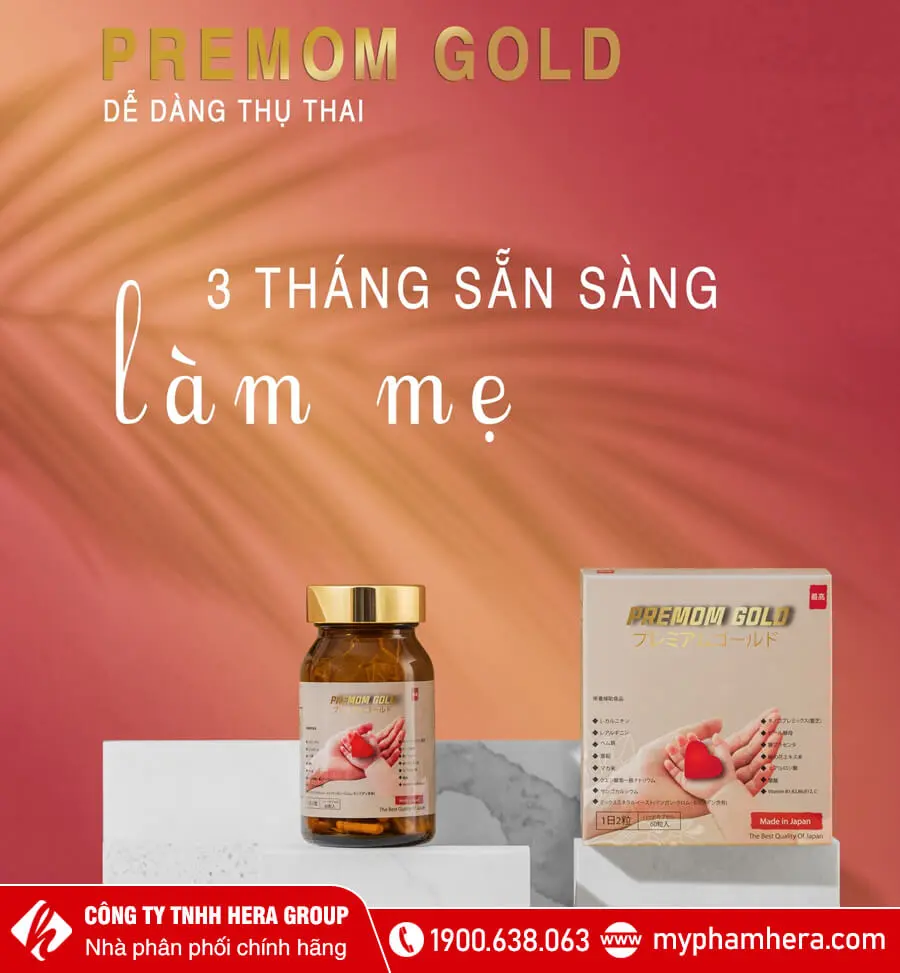 Viên uống Premom Gold Jpanwell hỗ trợ phụ nữ trước giai đoạn mang thai