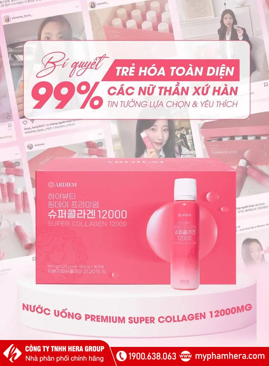 Nước uống Collagen Ardiem High On Day Premium Super Collagen Peptide 12000