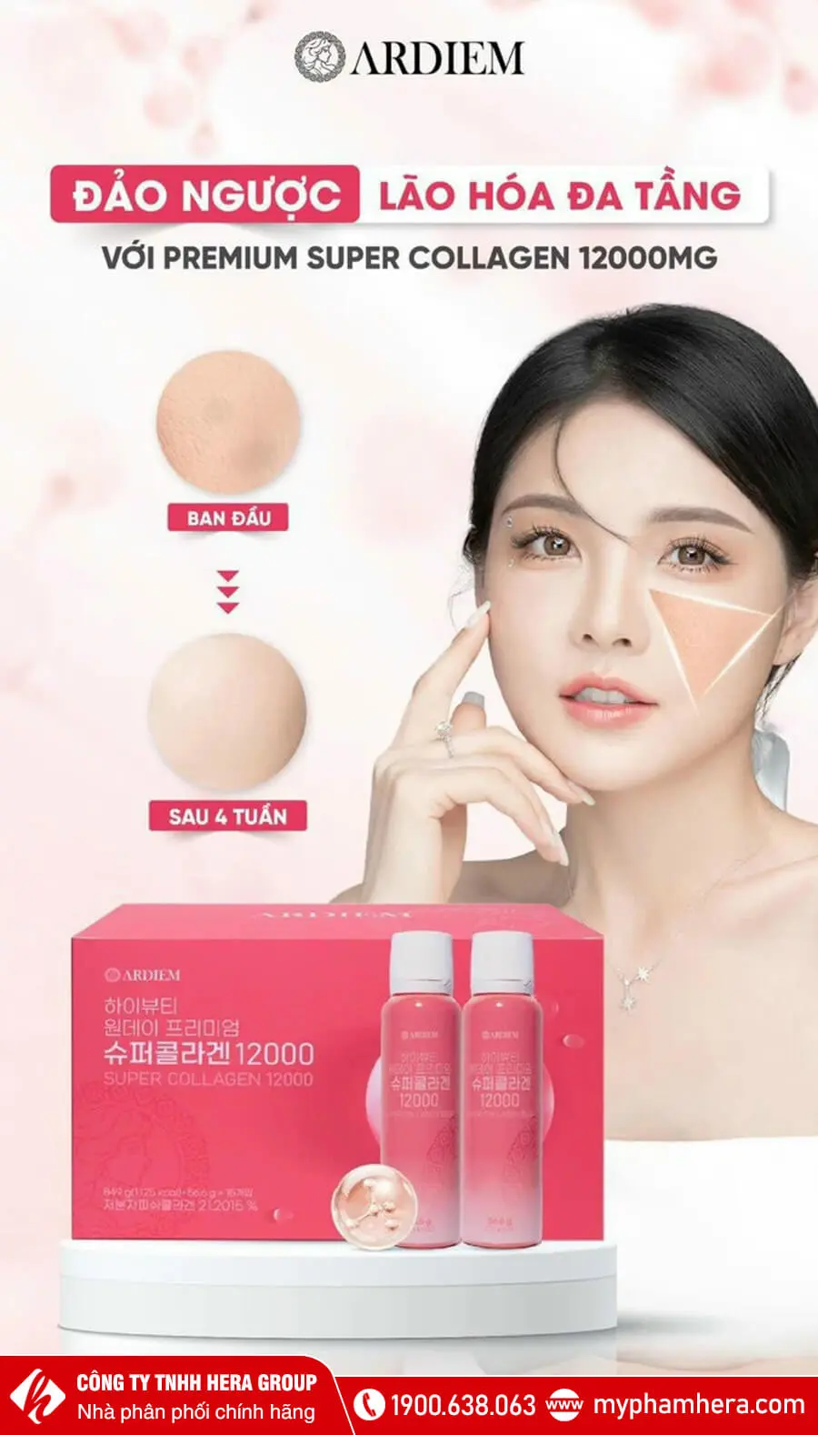 Nước uống Collagen Ardiem High On Day Premium Super Collagen Peptide 12000