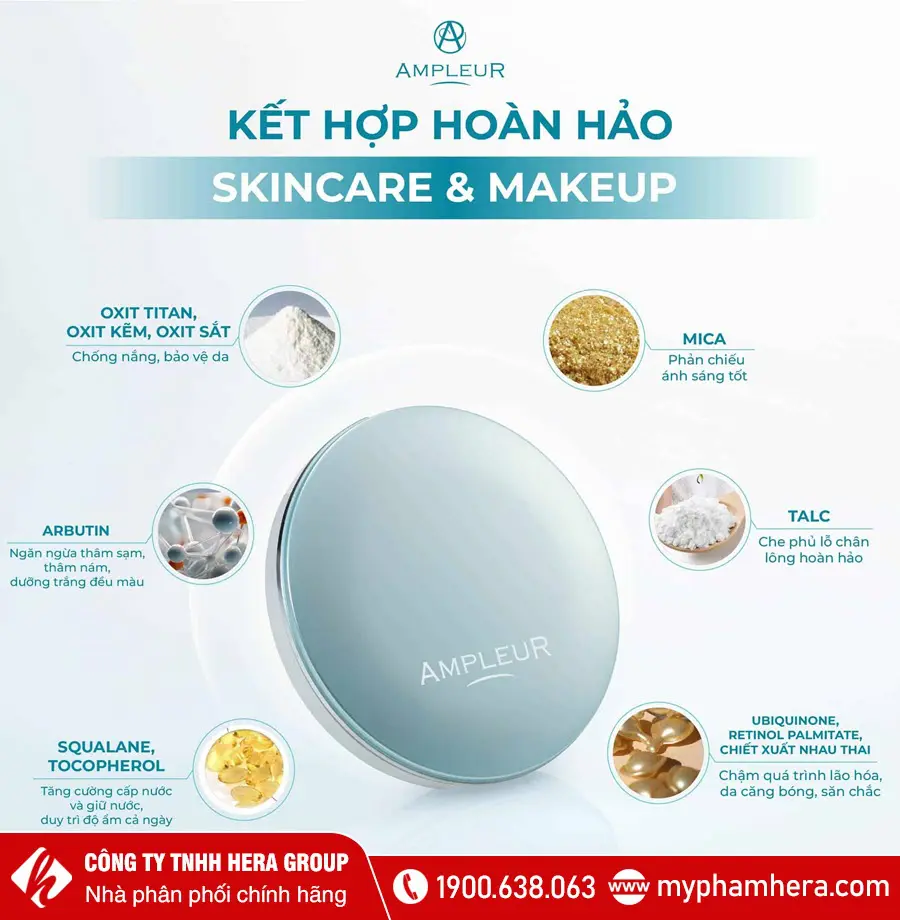 Thành phần Phấn phủ Ampleur Face Powder Cool Nhật Bản