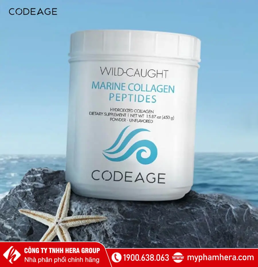 Bột collagen cá đại dương Codeage Marine Collagen Peptides