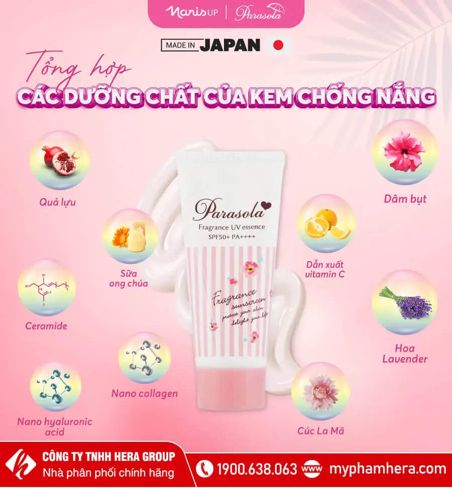 kem chống nắng naris parasola fragrance myphamhera.com