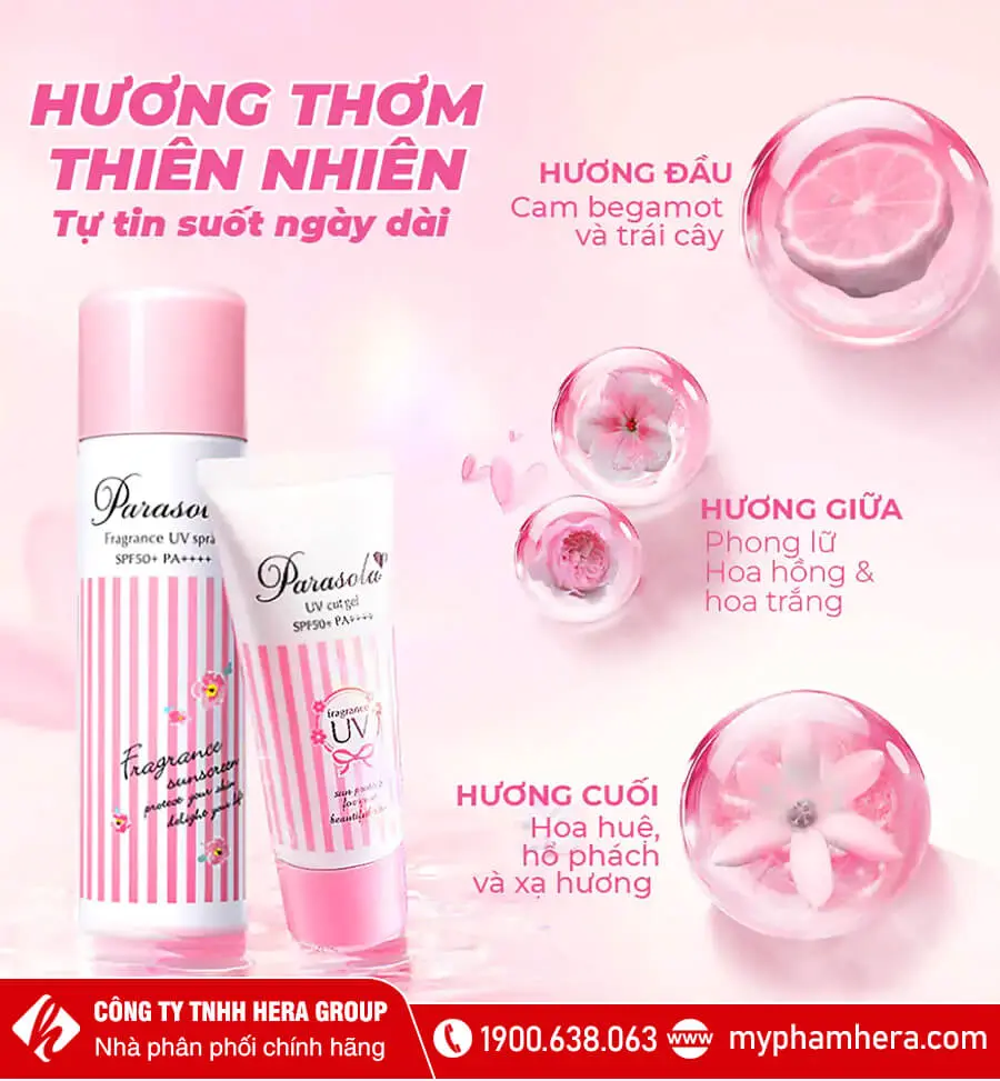 xịt chống nắng naris parasola uv spray myphamhera.com