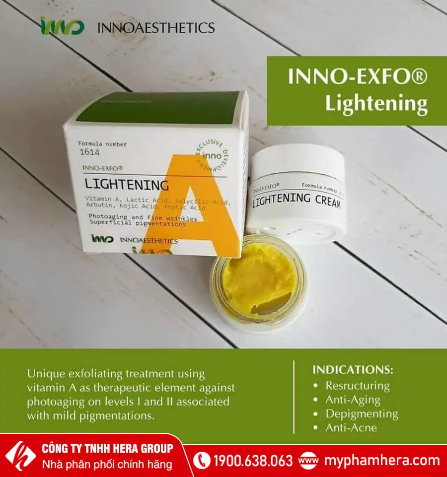 Kem Peel Da Vitamin A 5% Innoaesthetics Inno Lightening