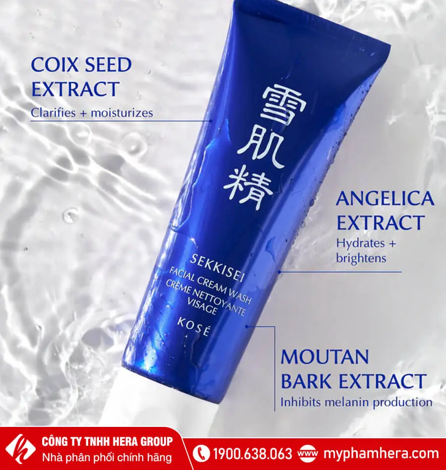 Sữa Rửa Mặt Sekkisei Facial Cream Wash