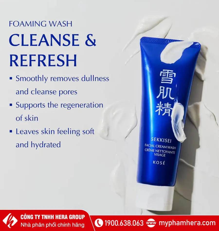 Sữa Rửa Mặt Sekkisei Facial Cream Wash