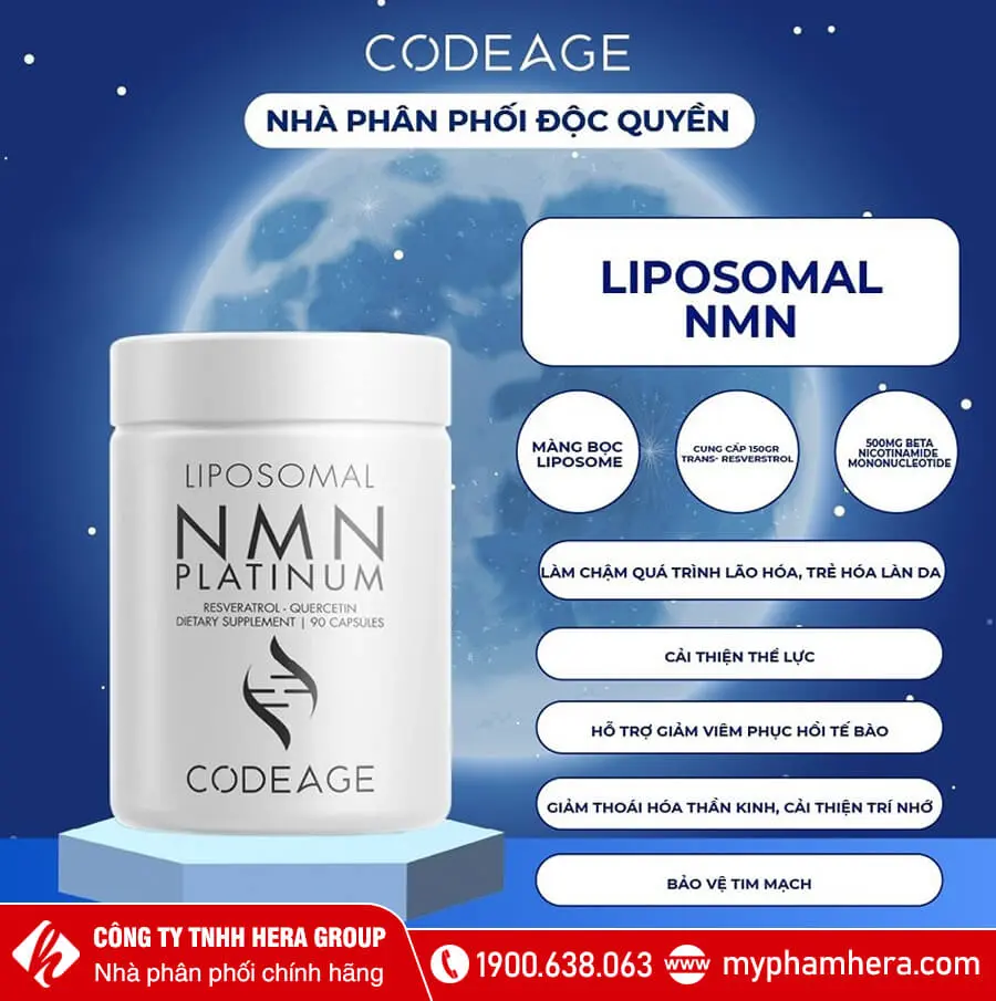 Viên uống chống lão hoá Codeage Liposomal NMN