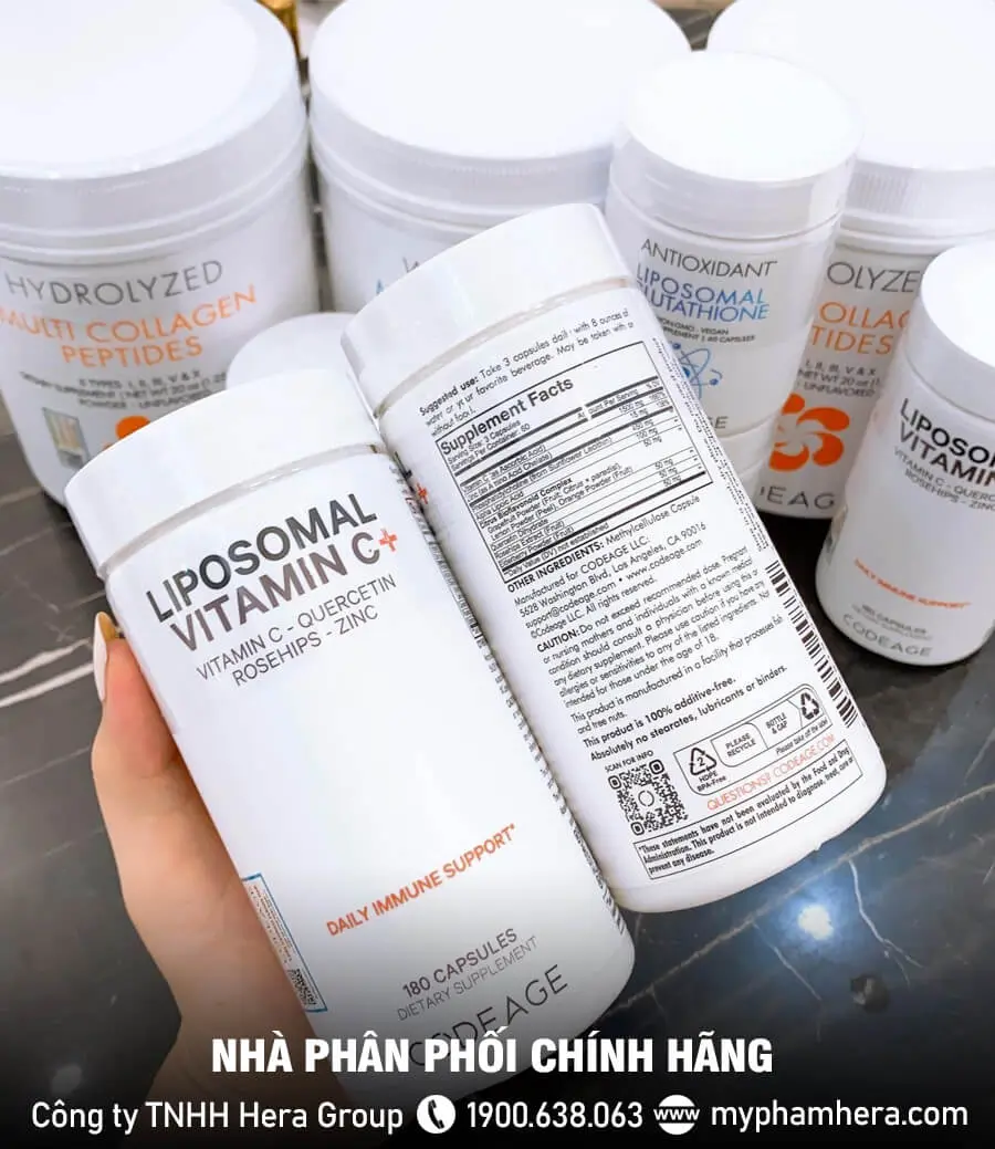 Viên uống tăng đề kháng Codeage Liposomal Vitamin C