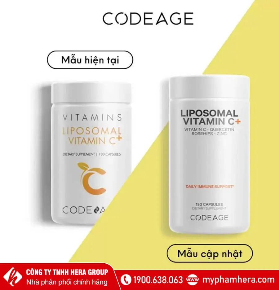 Viên uống tăng đề kháng Codeage Liposomal Vitamin C