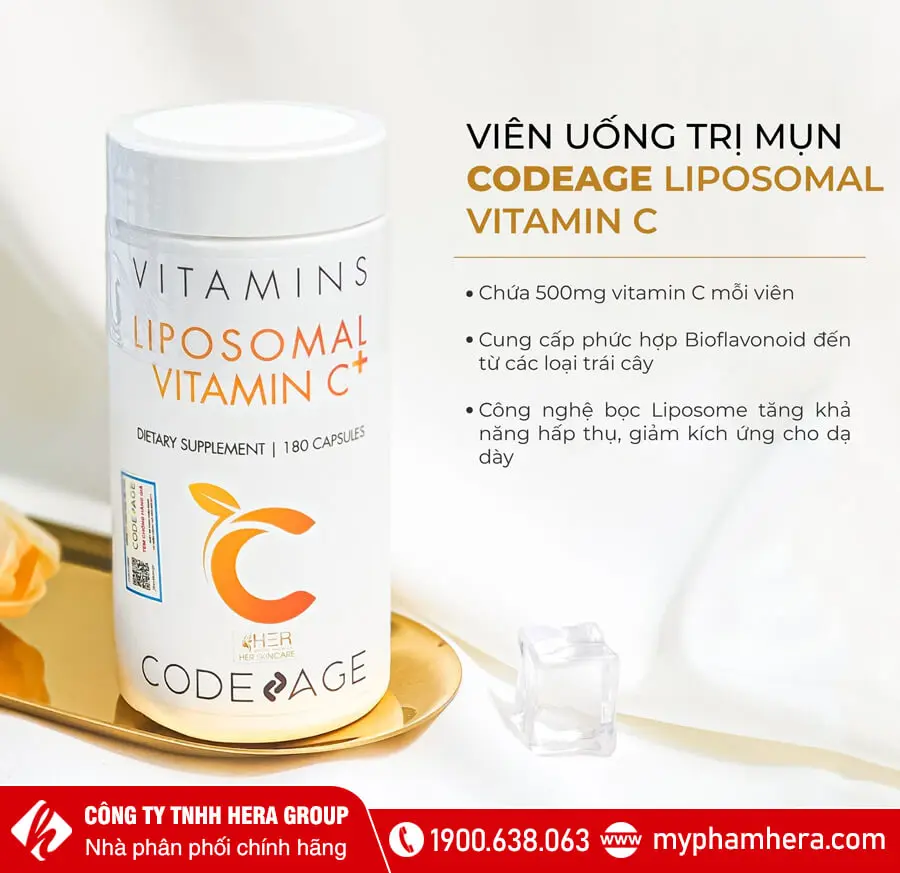 Viên uống tăng đề kháng Codeage Liposomal Vitamin C