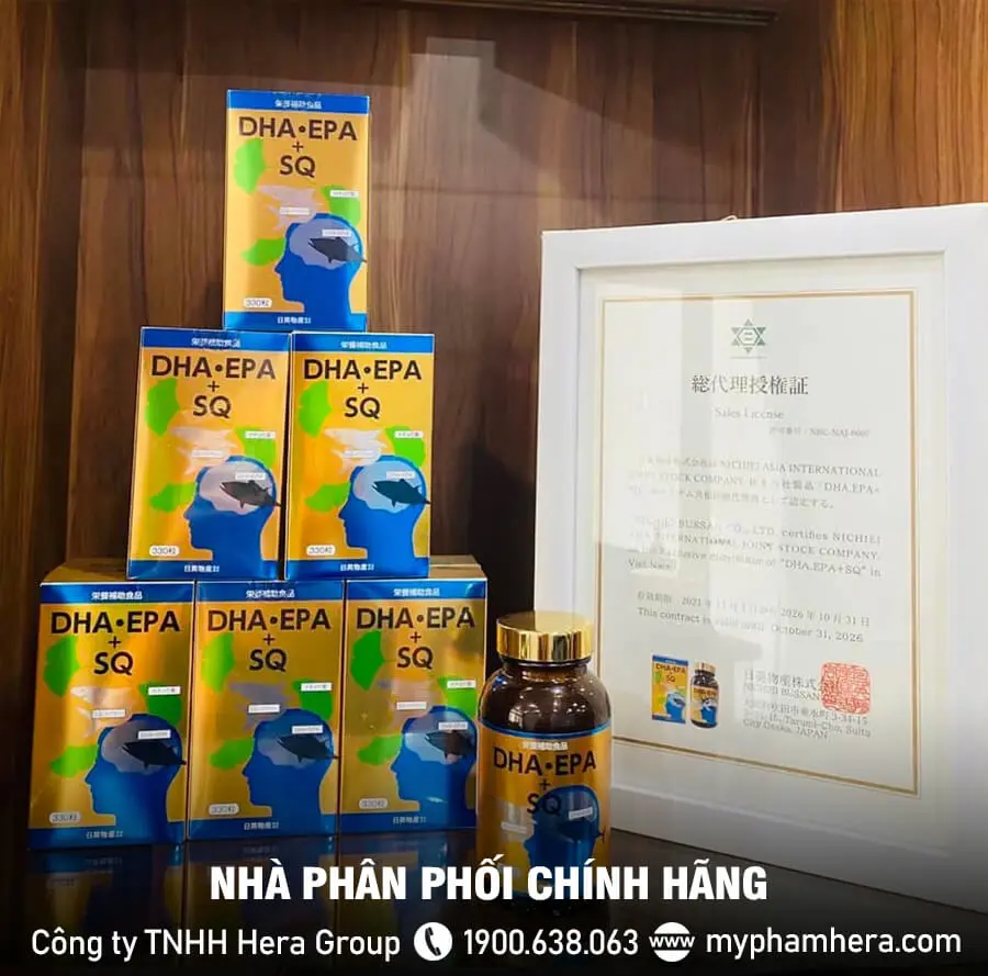 Viên uống dầu cá DHA EPA SQ Ginkgo Biloba