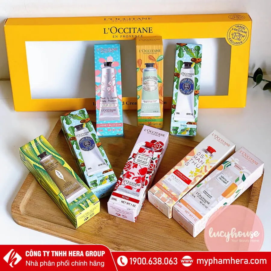 Bộ Kem Dưỡng Da Tay L’Occitane Lucky 8 Hand Cream Collagen