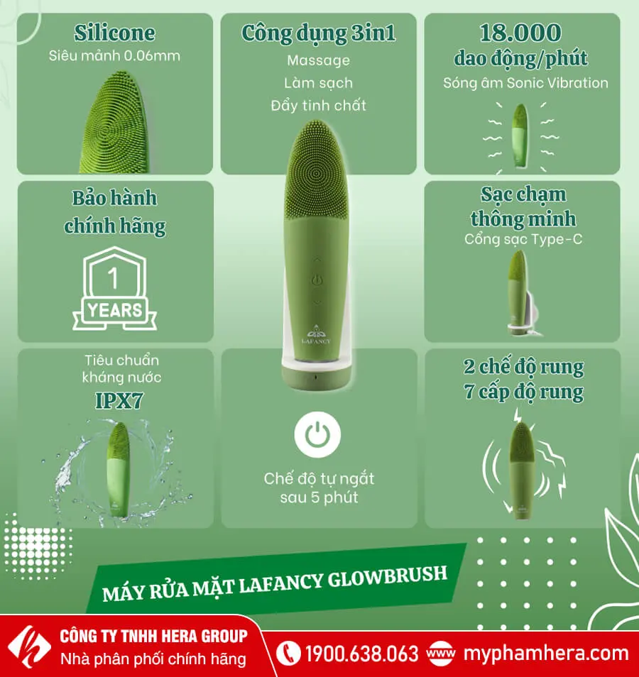 Máy rửa mặt Lafancy Glow Brush