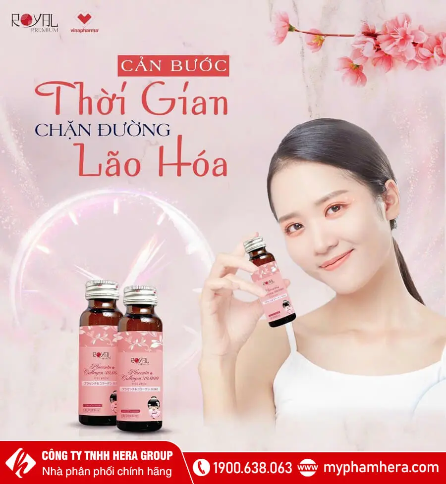 Nước uống Placenta & Collagen 30000 Premium Royal