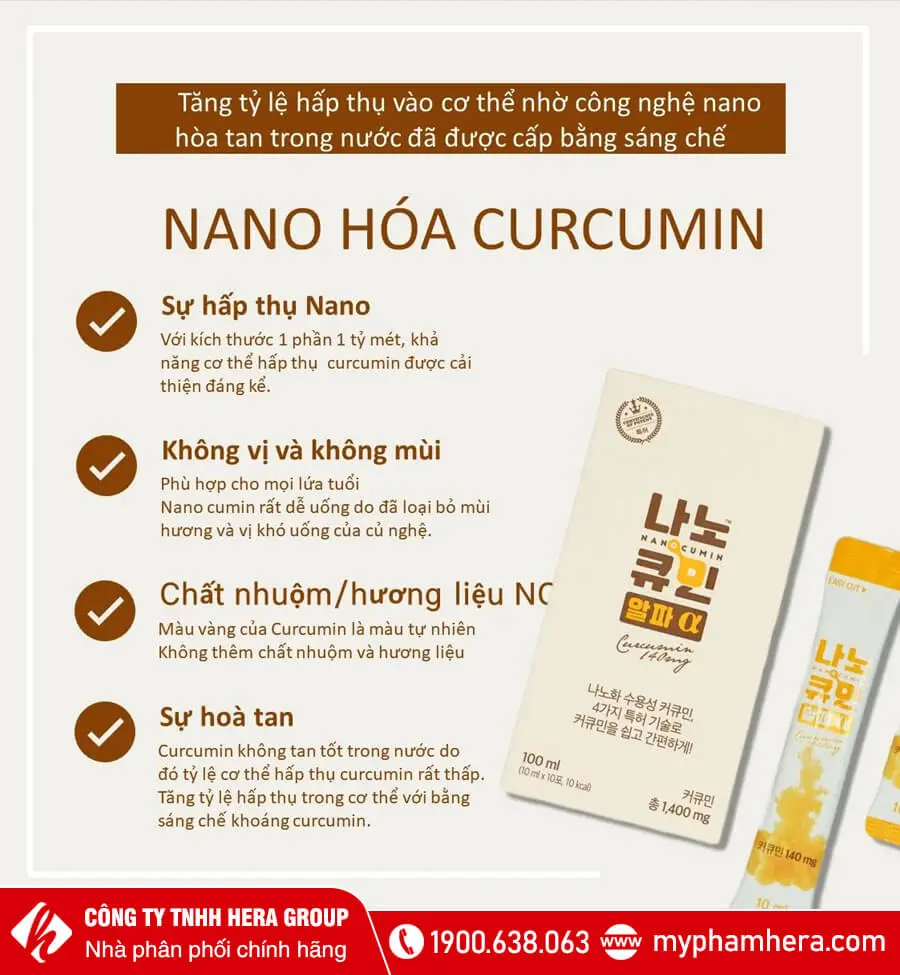 Tinh chất Nghệ Nano Curcumin nội địa Hàn Quốc