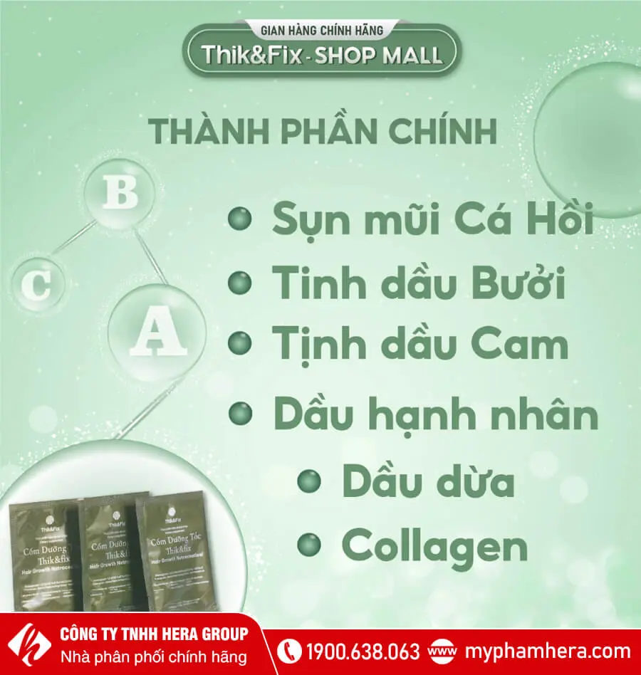 Viên uống hỗ trợ mọc tóc Thik&Fix Plus+