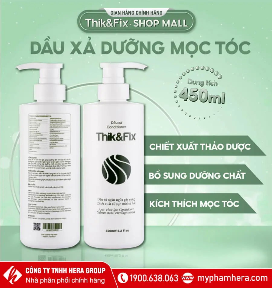 Dầu xả hỗ trợ mọc tóc Thik&Fix