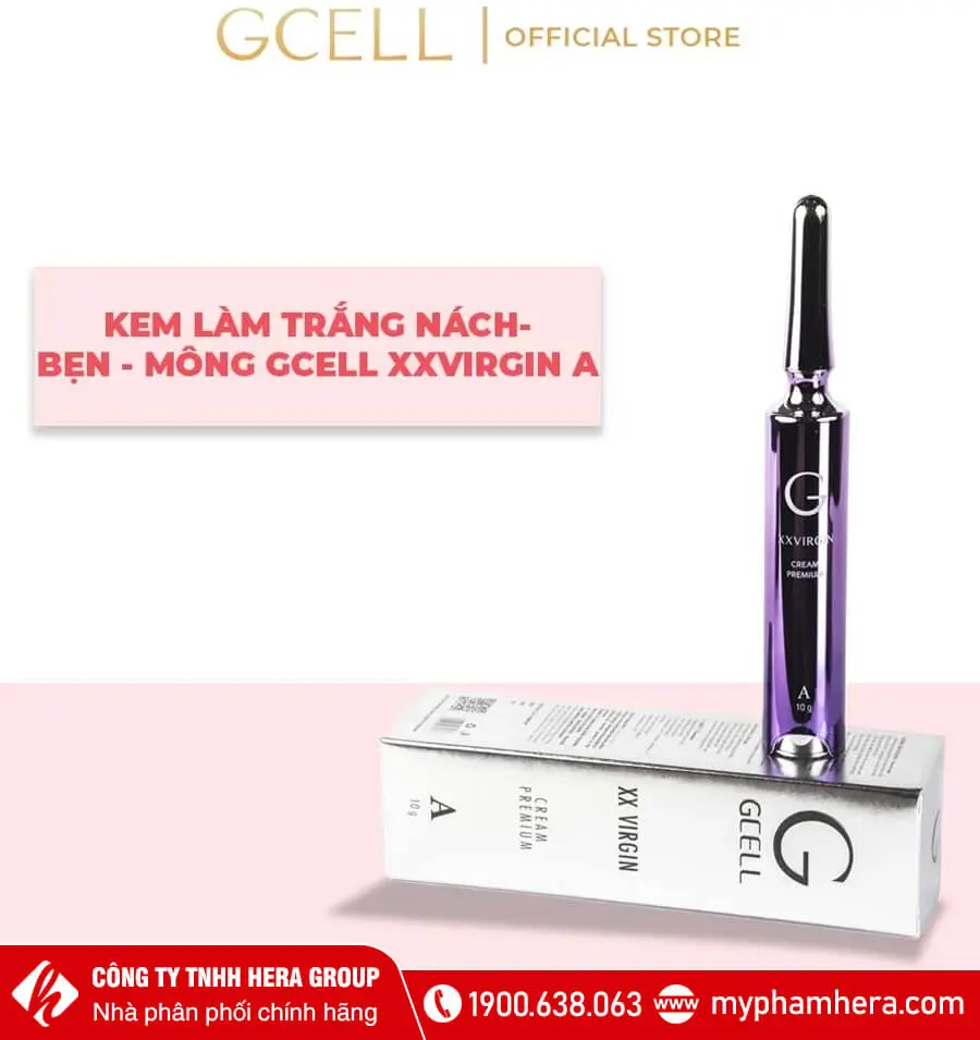 Kem làm hồng, nách, bẹn, mông GCell XX Virgin Cream Premium A