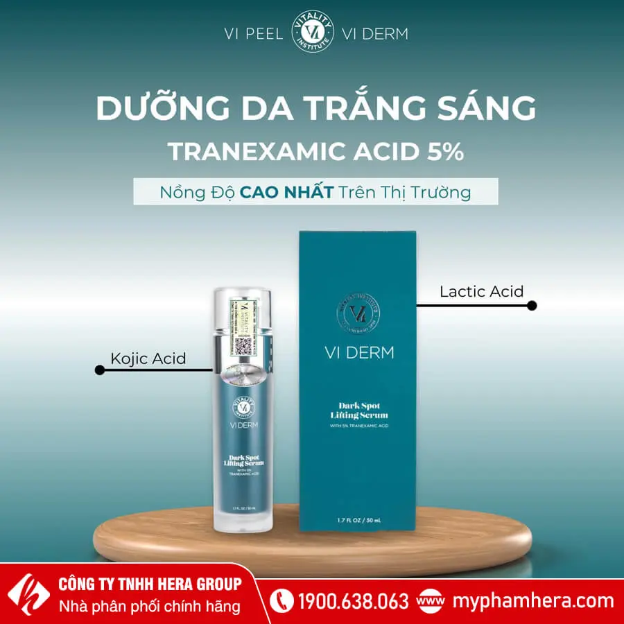 Tinh chất dưỡng trắng làm mờ thâm nám VI Derm Dark Spot Lifting Serum