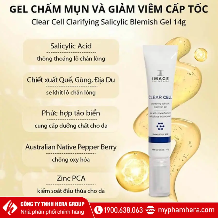 Gel Chấm Mụn Image Skincare Image Clear Cell Clarifying Salicylic Blemish Gel