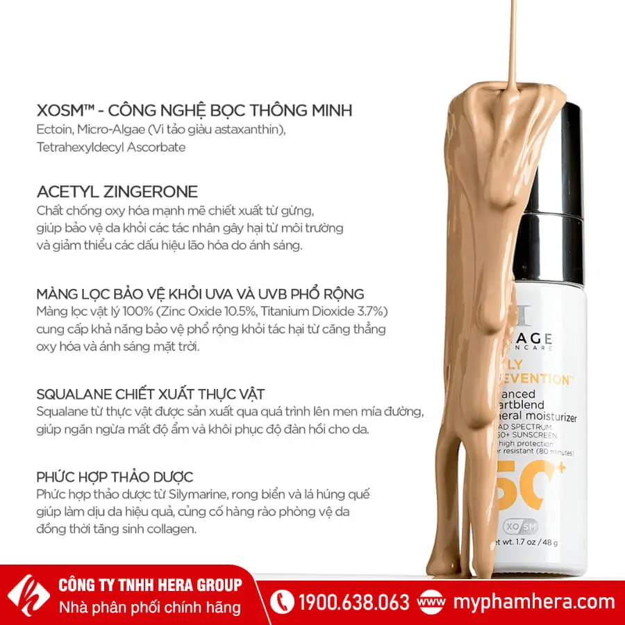 Kem Chống Nắng Dành Cho Da Treatment, Da Khô, Nhạy Cảm Image Skincare Daily Prevention Advanced Smartblend Mineral Moisturizer Spf 50