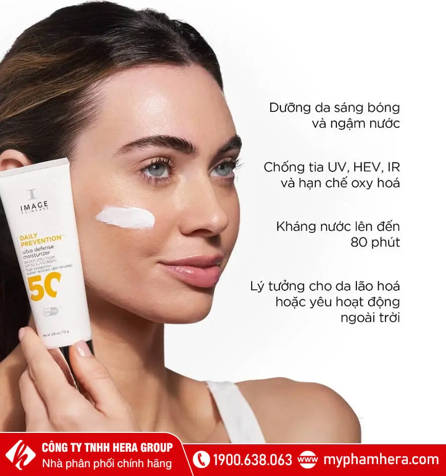 Kem Chống Nắng Cho Da Lão Hóa Image Skincare Daily Prevention Ultra Defense Moisturizer Spf 50