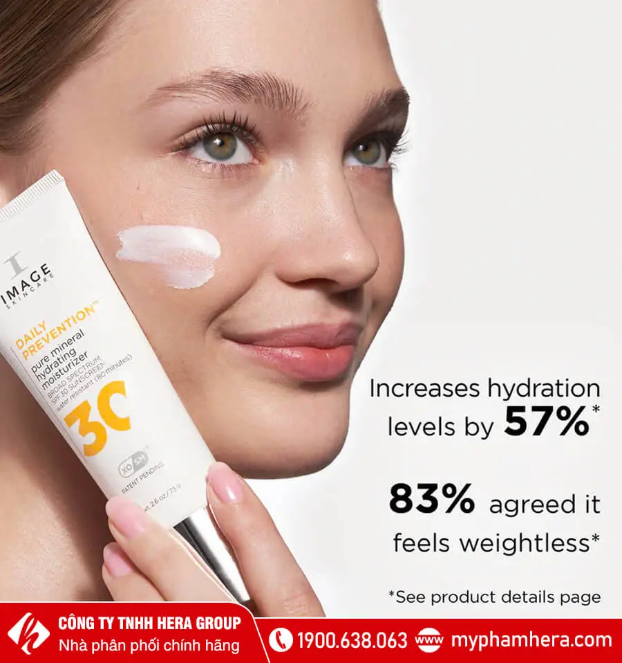 Kem Chống Nắng Dành Cho Da Khô Image Skincare Daily Prevention Pure Mineral Hydrating Moisturizer Spf 30