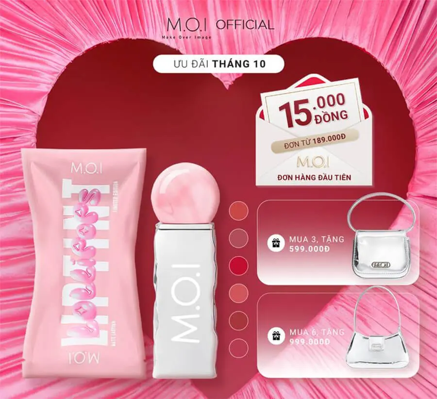 khuyến mãi Son tint lì M.O.I Lollipops