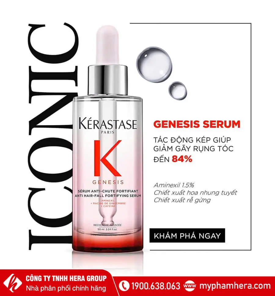 Serum chăm sóc tóc gãy rụng Kérastase Genesis Anti-Chute Fortifiant