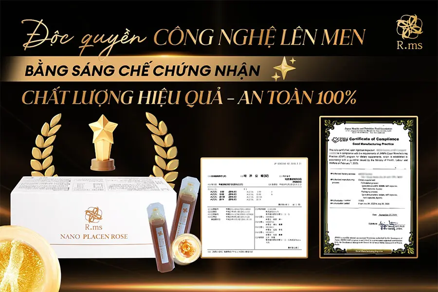 Nước uống Nano Placen Rose