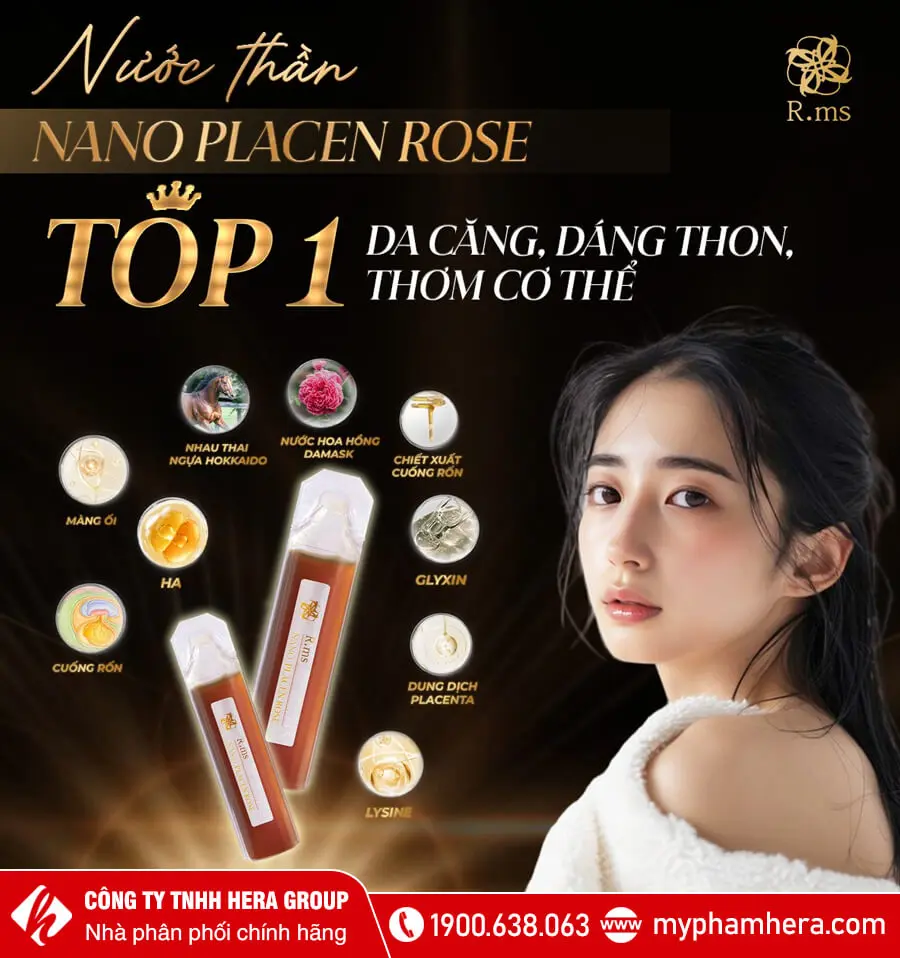 Nước uống Nano Placen Rose