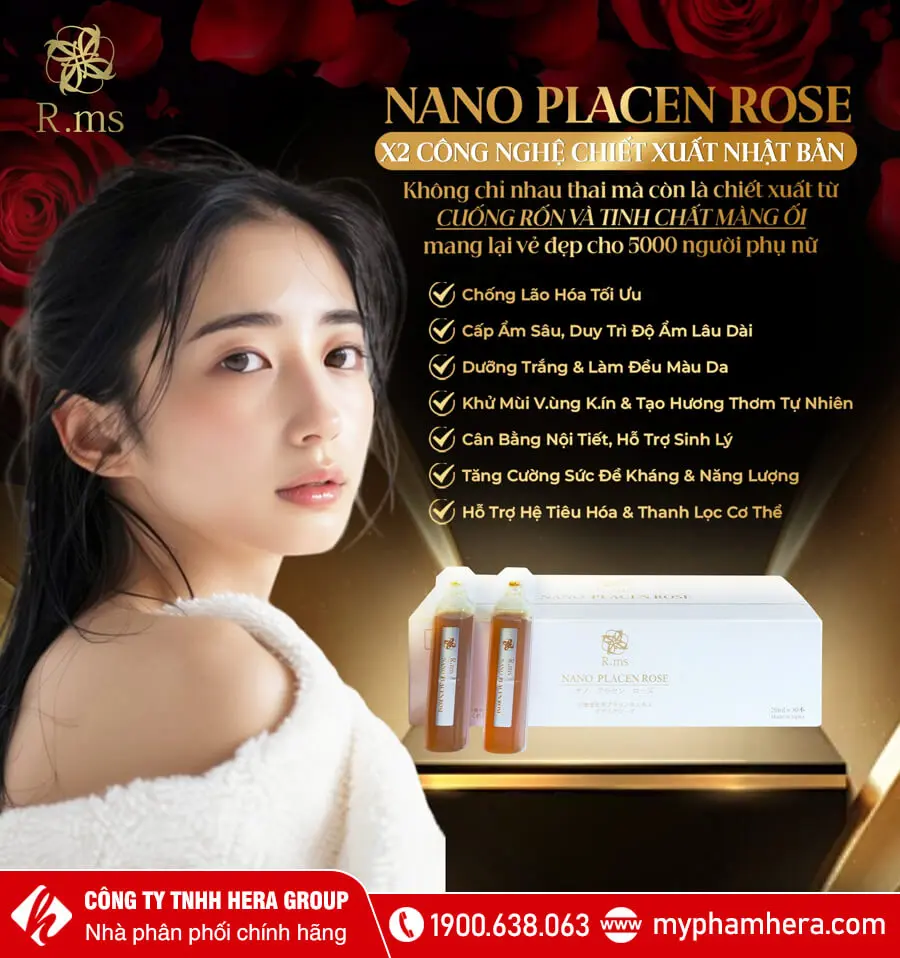 Nước uống Nano Placen Rose