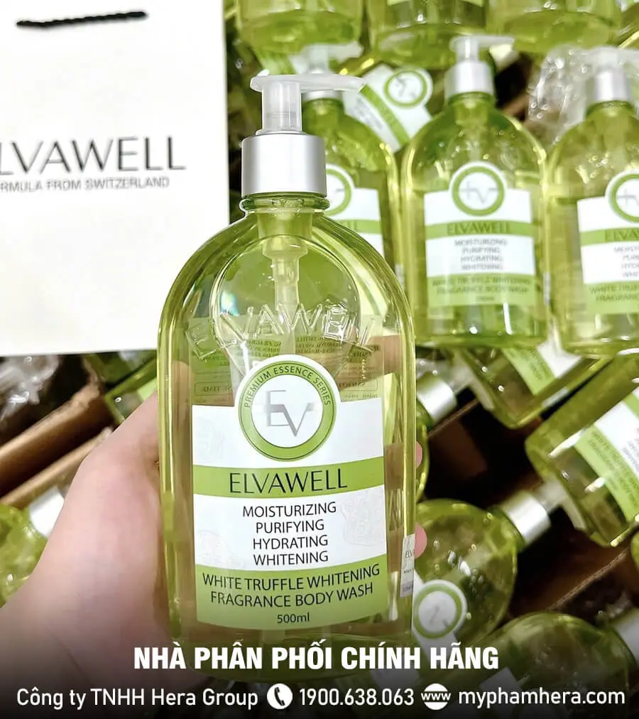 Sữa tắm nấm truffle trắng da Elvawell