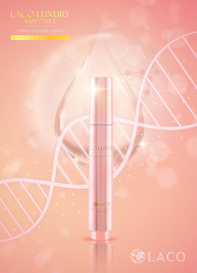 cong dung serum laco luxury ampoule tinh chat dna ca hoi