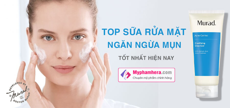 hướng dẫn sử dụng sữa rửa mặt trị mụn murad myphamhera.com